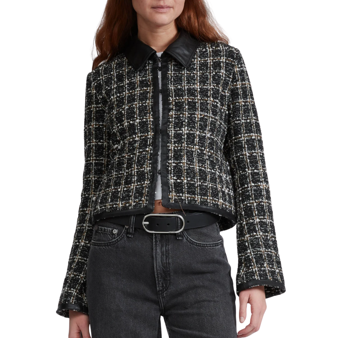 Eloise Blazer in Black Plaid