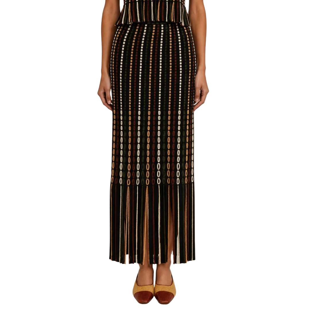 Ineze Knit Skirt in Noctis
