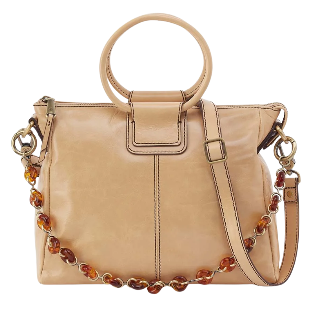 Sheila Medium Satchel in Desert Sand