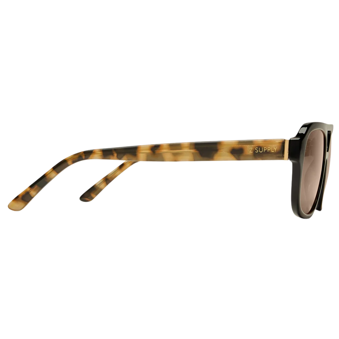 After Hour Polarized Sunglasses in Black Tort - Brown