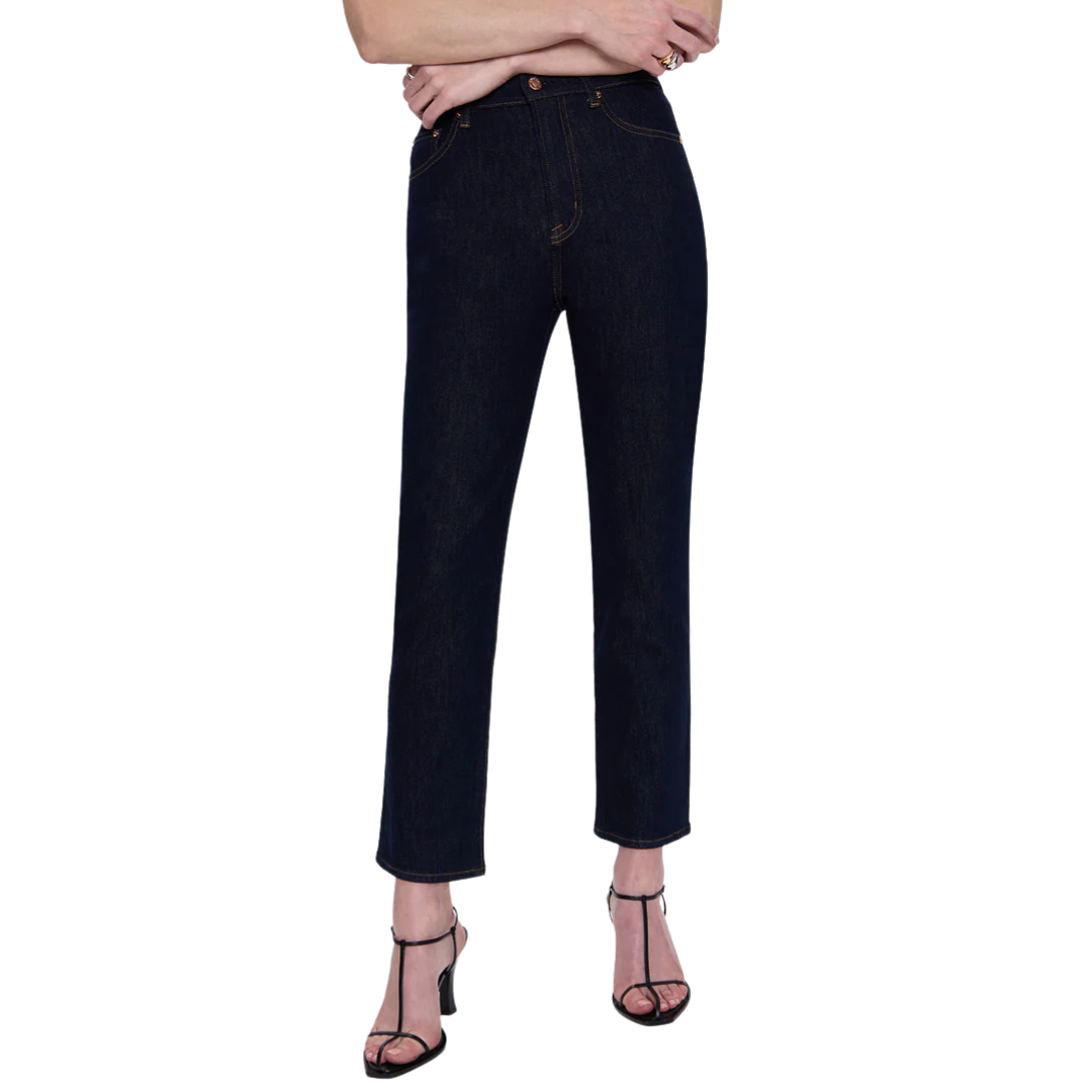 Bri High Rise Slim Straight in Nightfall