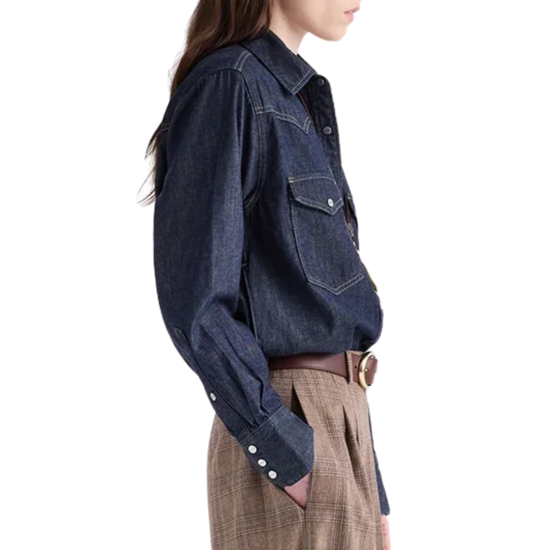 Yellowstone Shirt in Indigo Resin
