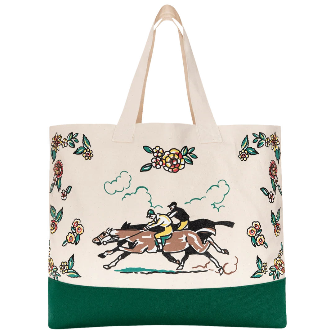 The Derby Tote in Cream