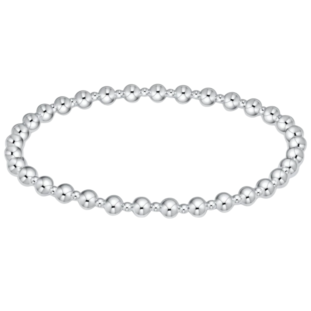 Classic Grateful Pattern 4MM Bracelet in Sterling