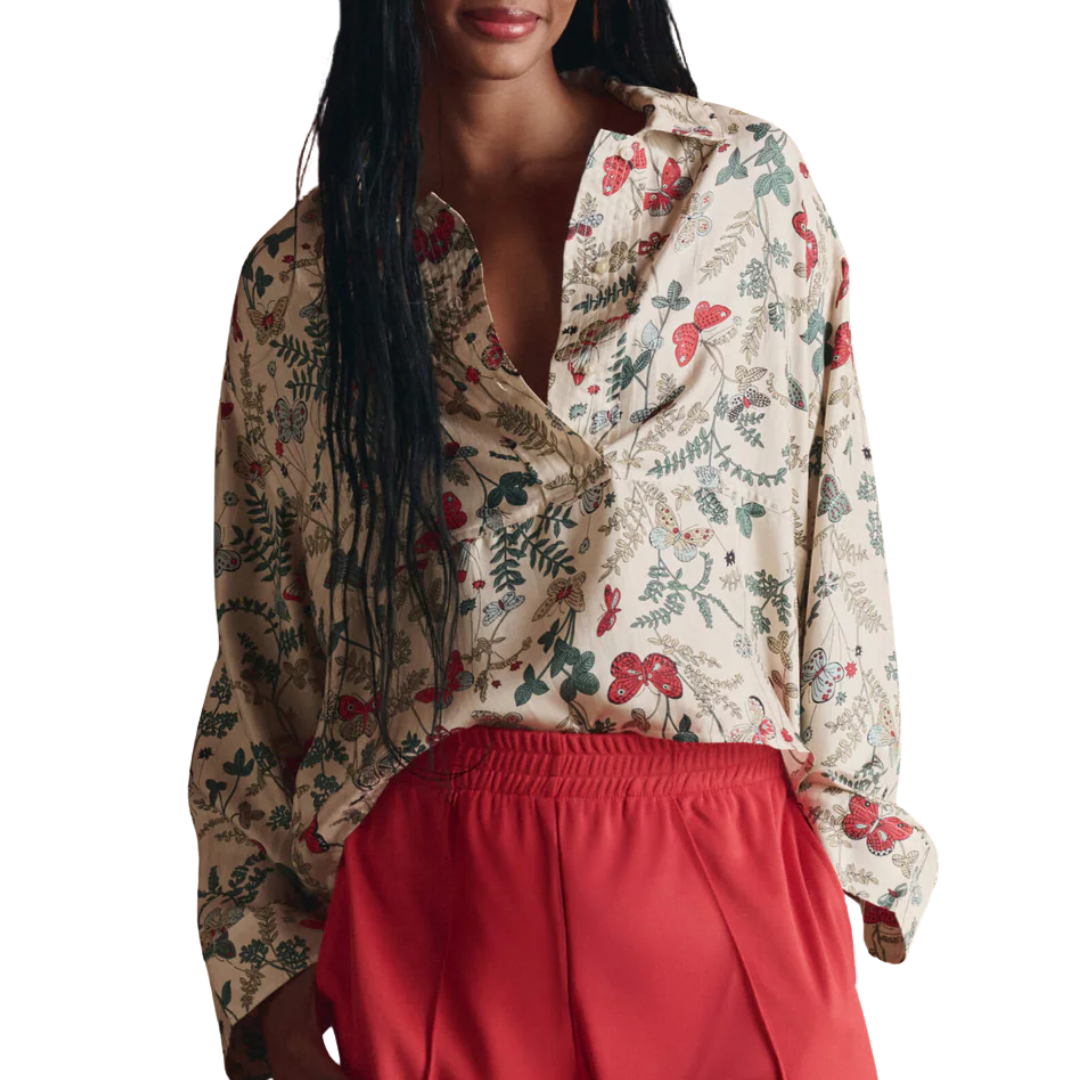 The Meadow Henley Top in Floating Butterfly