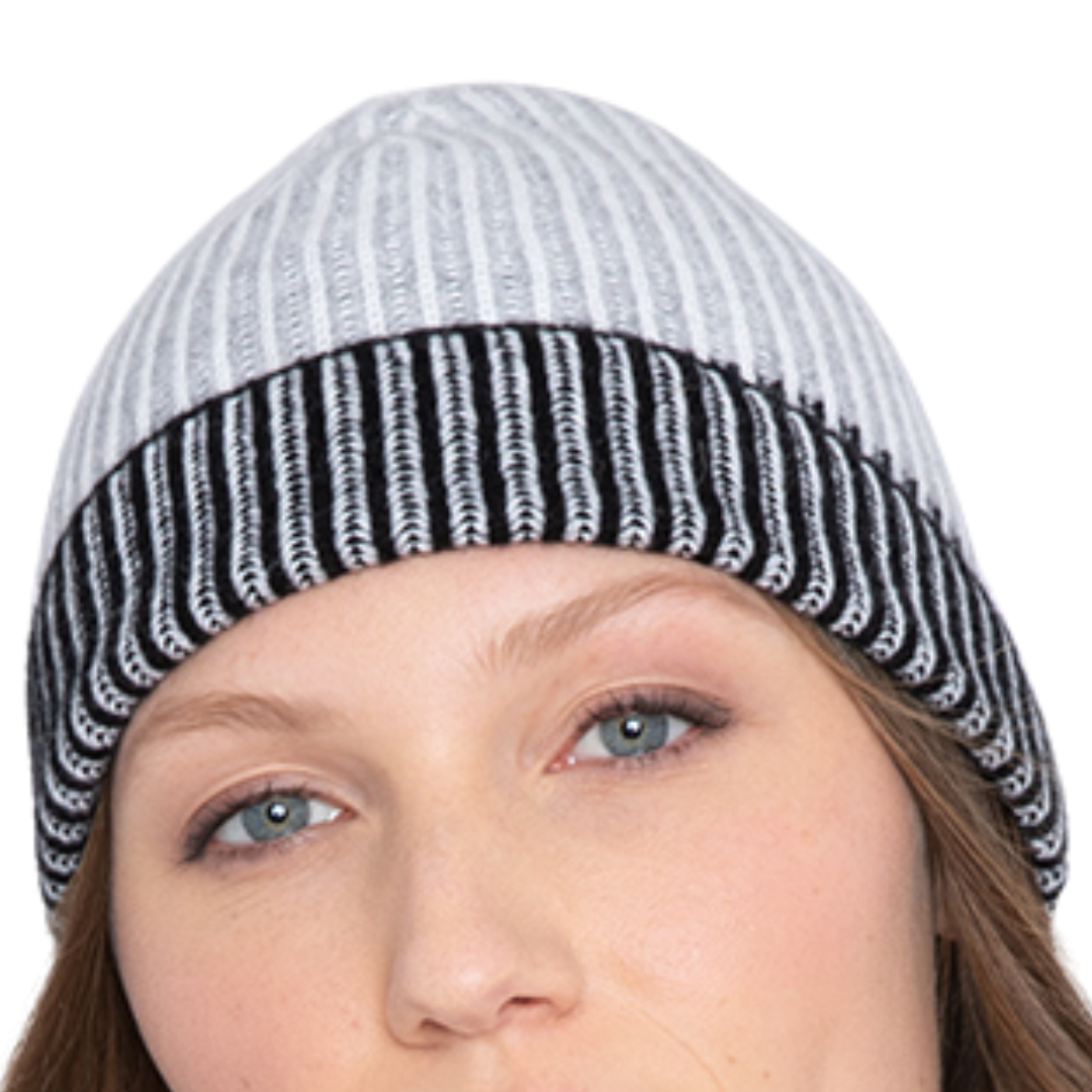 Plaited Hat in Black Multi