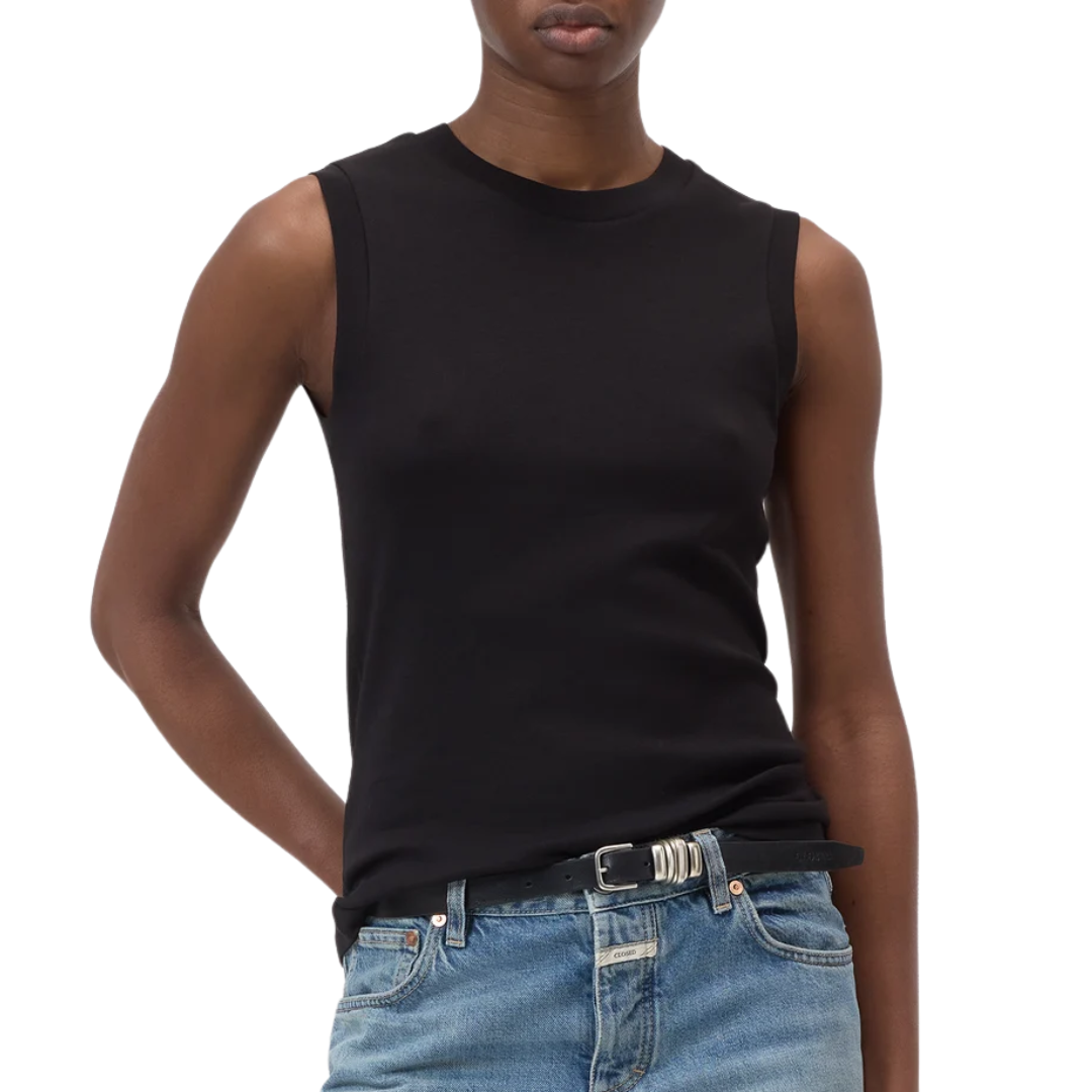 Crewneck Top in Black