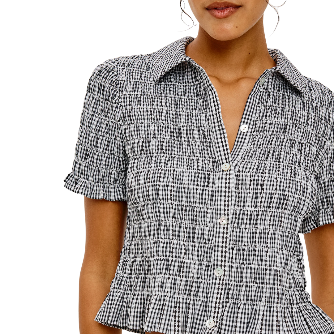 Alton Shirt in Black Gingham
