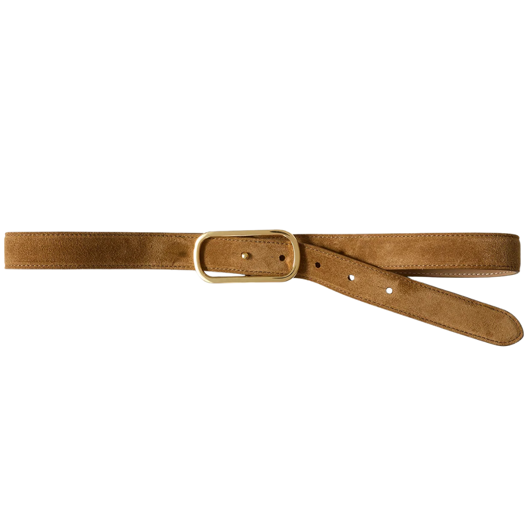 Loop Suede Belt in Acorn