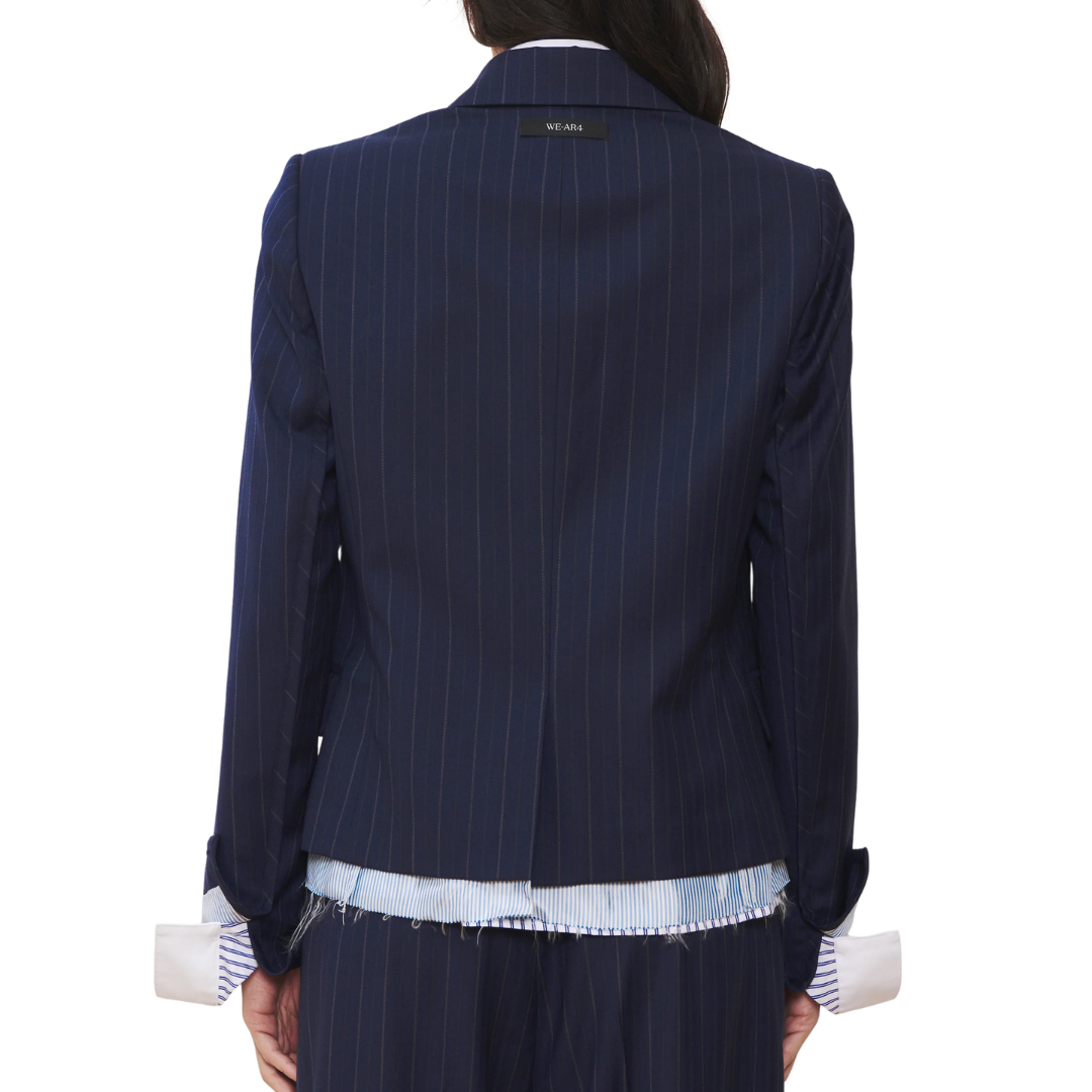 The Hutton Blazer in Blue Stripe