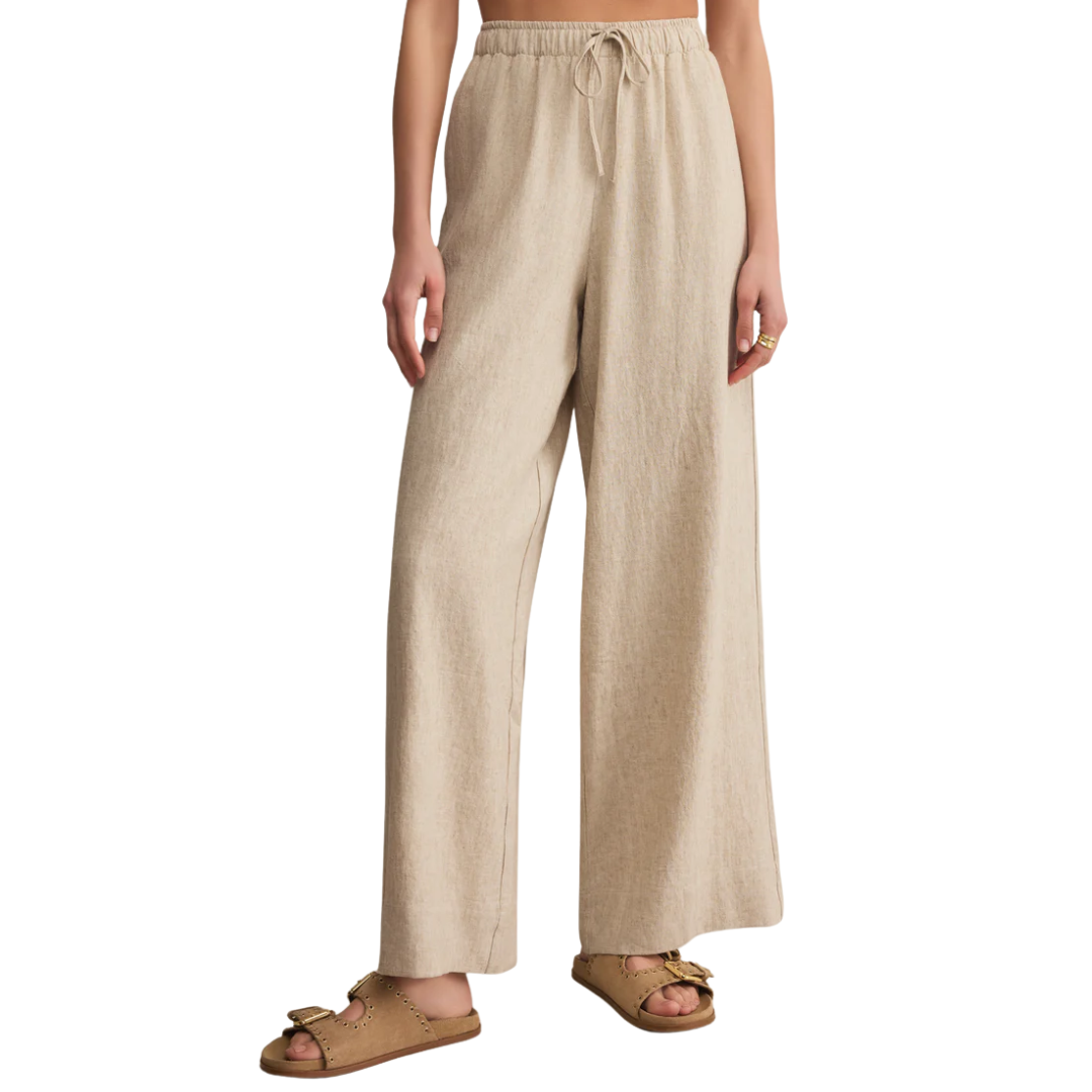 Henri Linen Pant in Flax