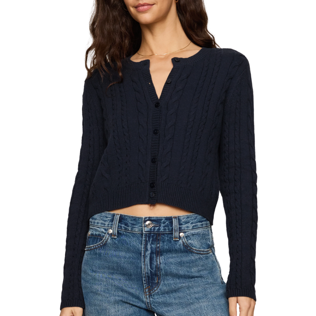 Cera Long Sleeve Cardigan in Eclipse
