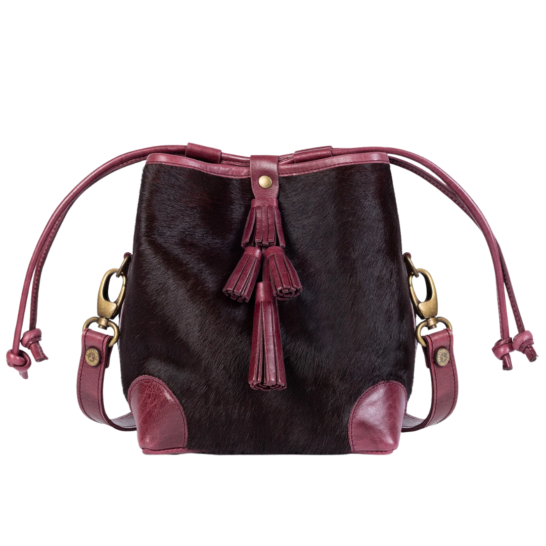Pony Fortune Teller Bag in Dark Cherry