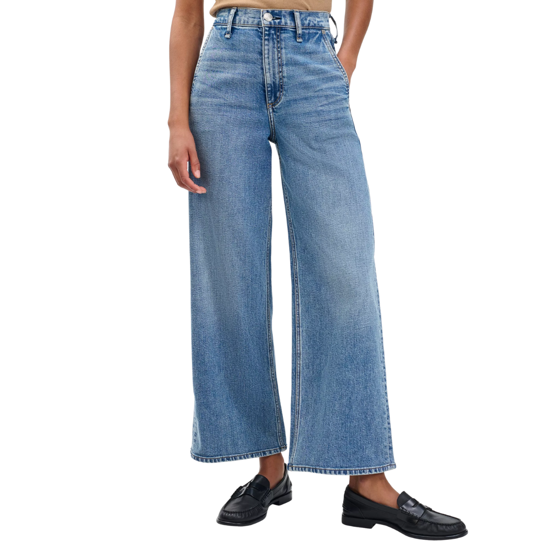 Andi Ankle Wide-Leg Jeans in Orian