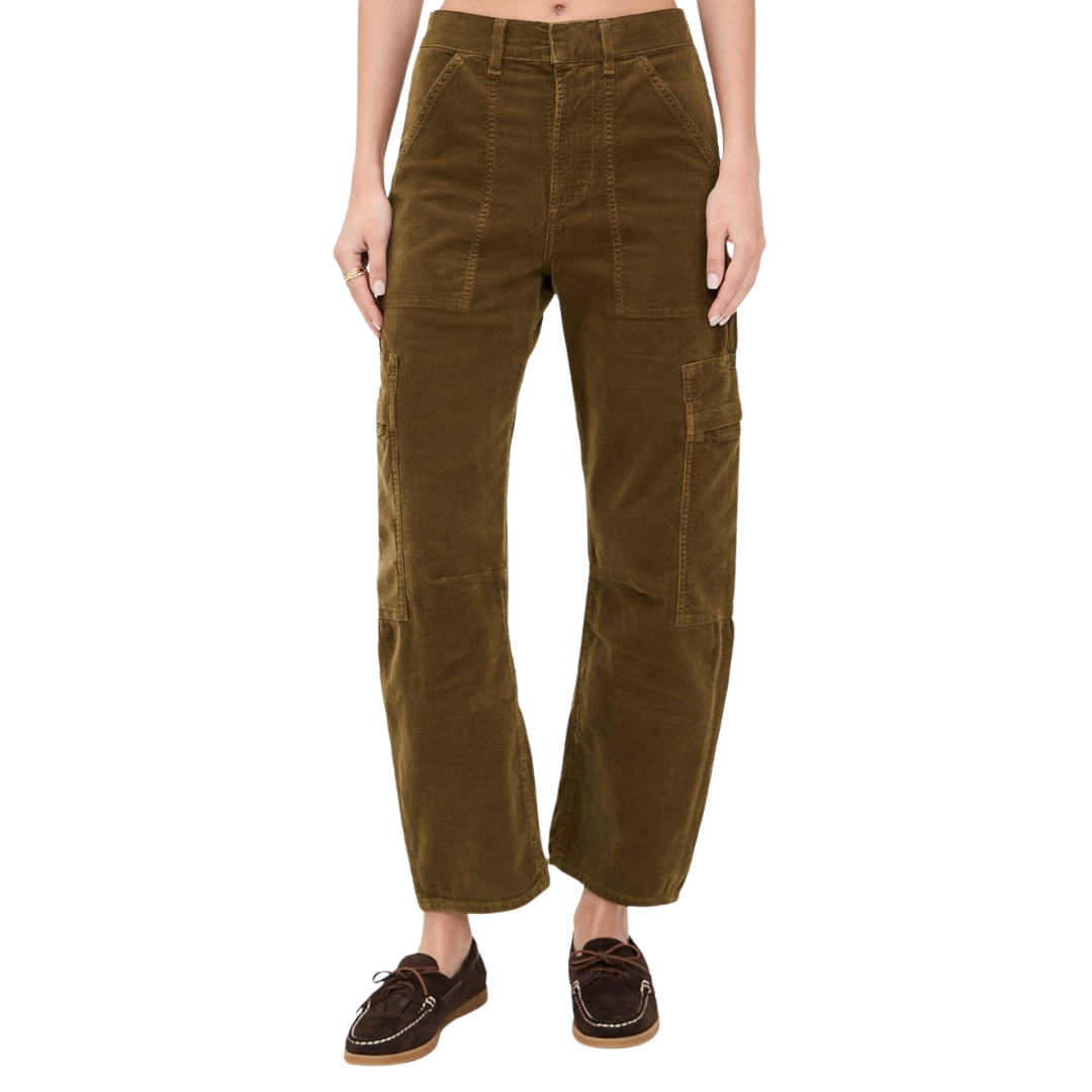 Marcelle Corduroy Cargo Pants in Manuka