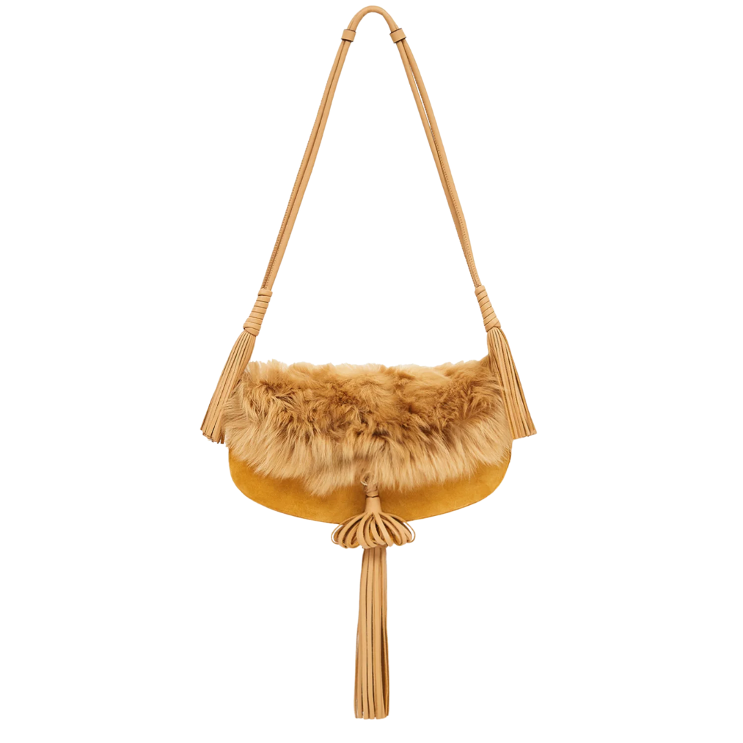 Paloma Tassel Flap Bag in Lotus