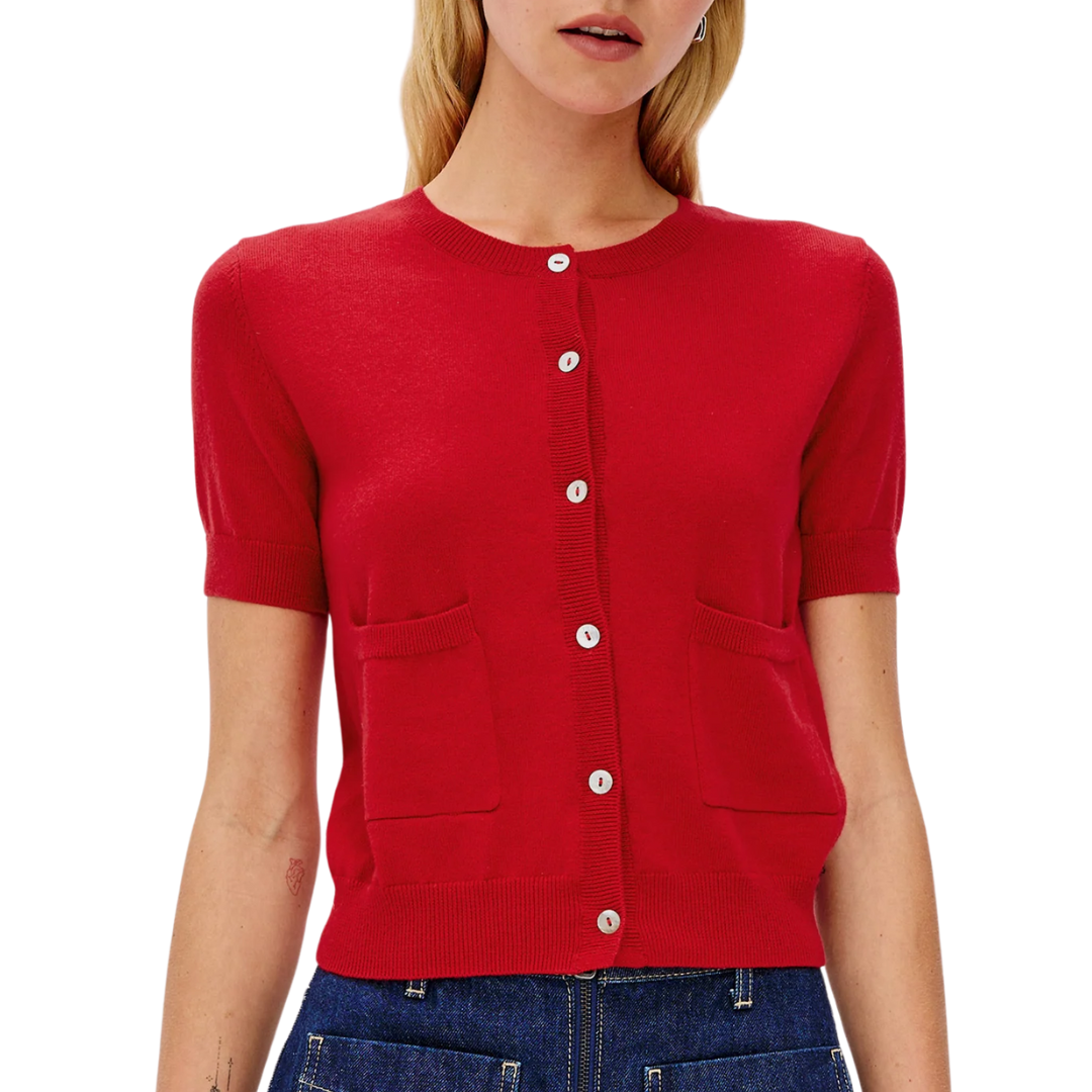 Aisley Sweater in Crimson