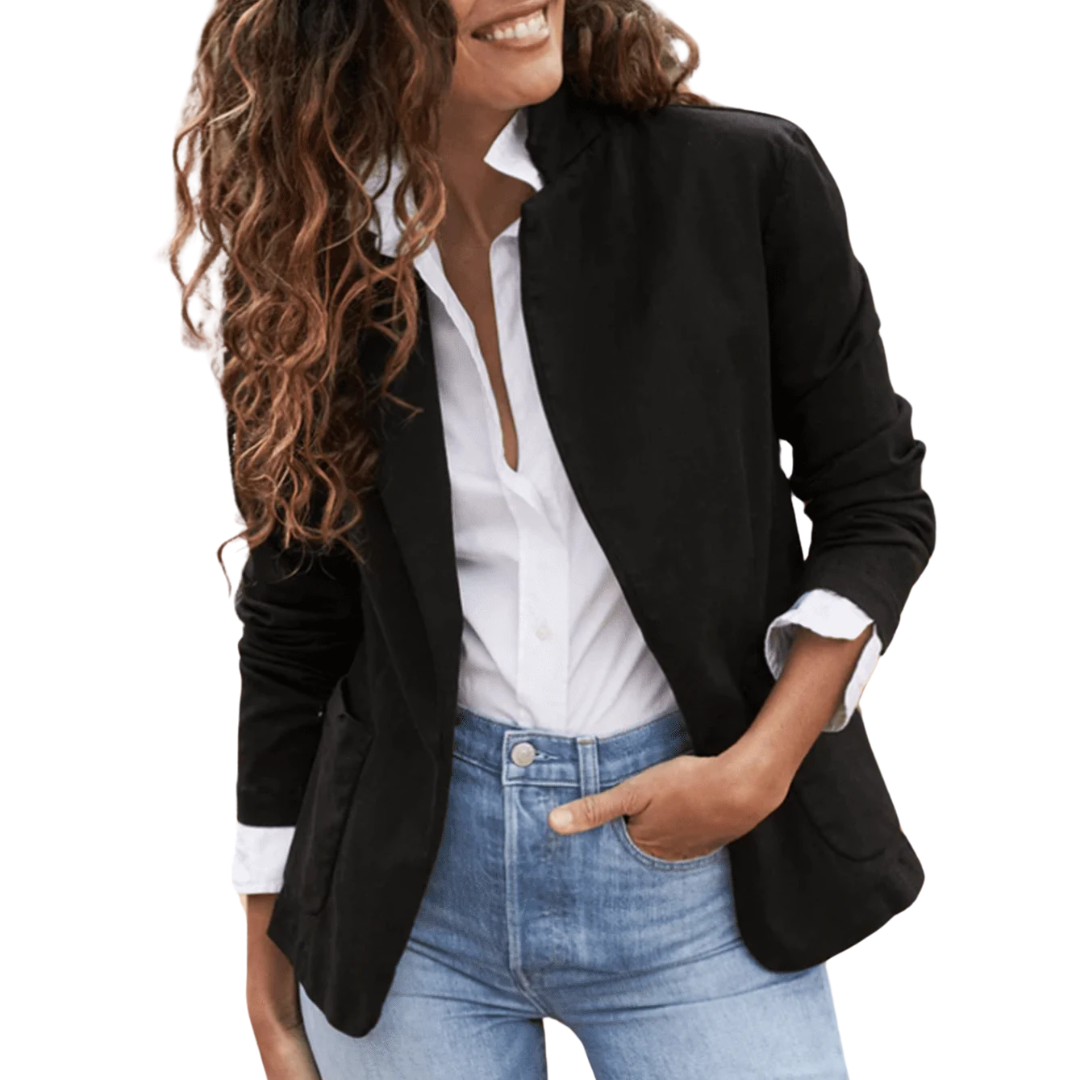Dublin Blazer in Jet Black Denim