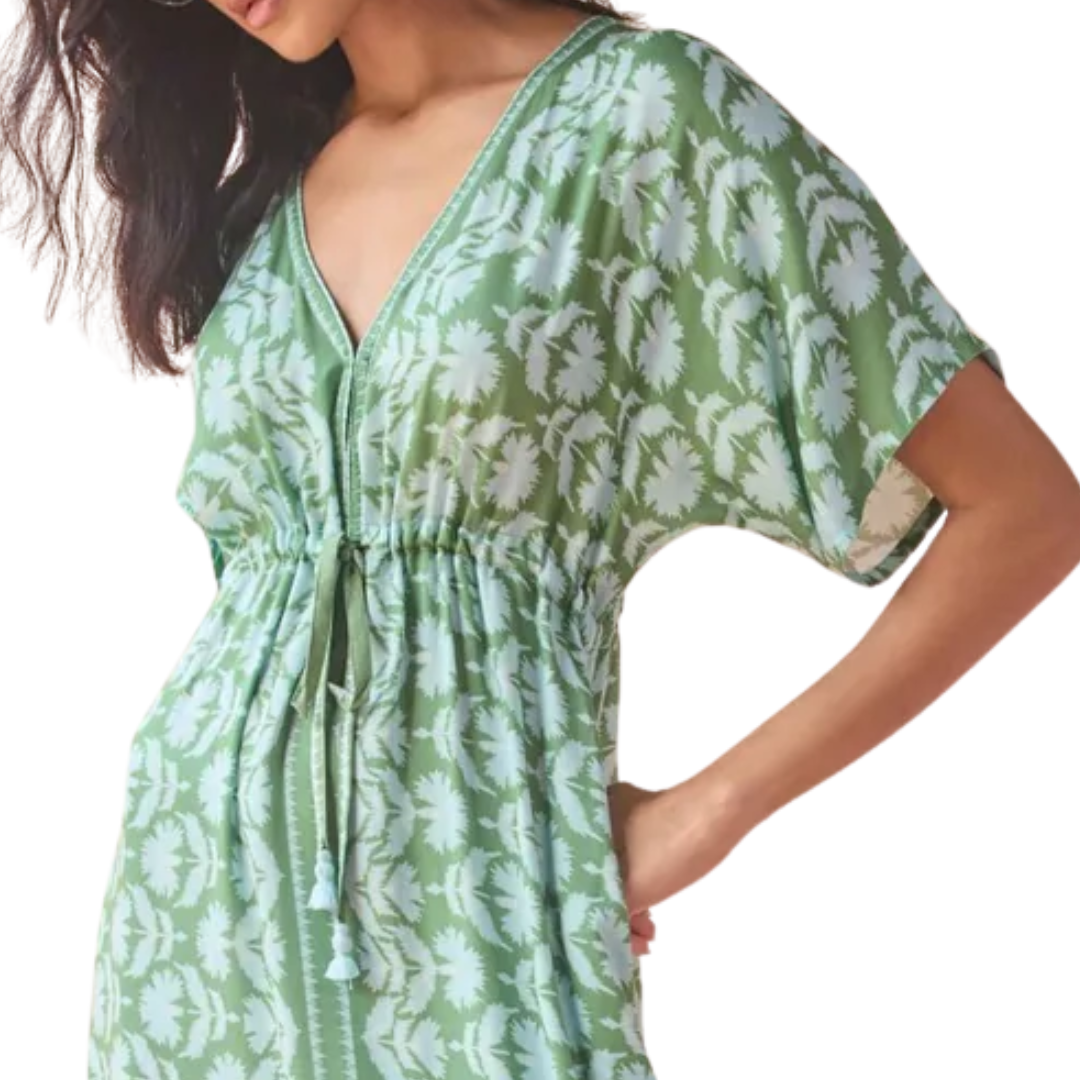 Pia Caftan in Marlie Matcha
