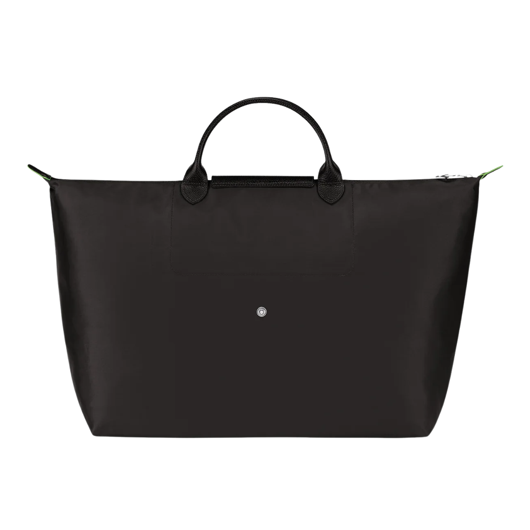 Green Line Medium Travel Bag in Black