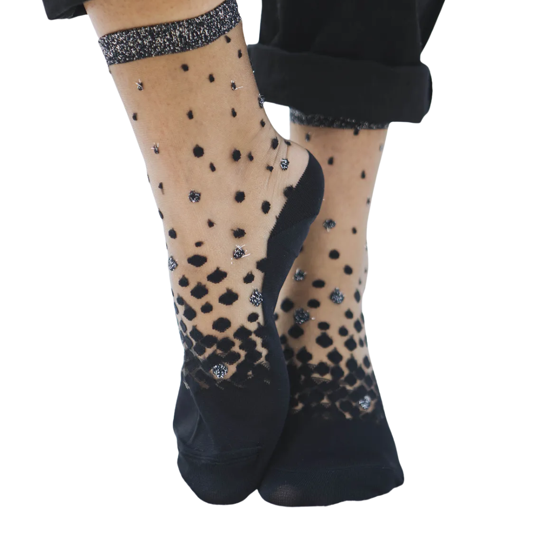 Nakameguro Socks in Silver