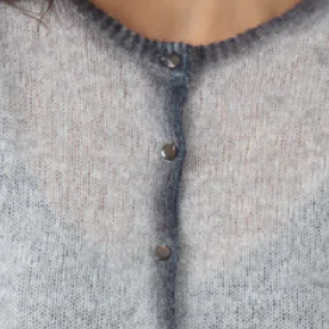 Smudge Tip Cardigan in Space Combo