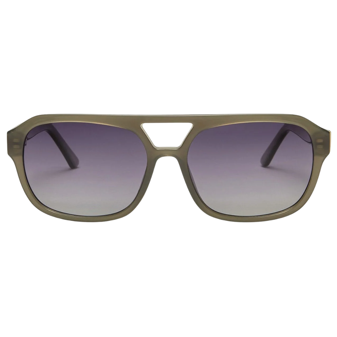 After Hour Polarized Sunglasses in Olive - Gradient