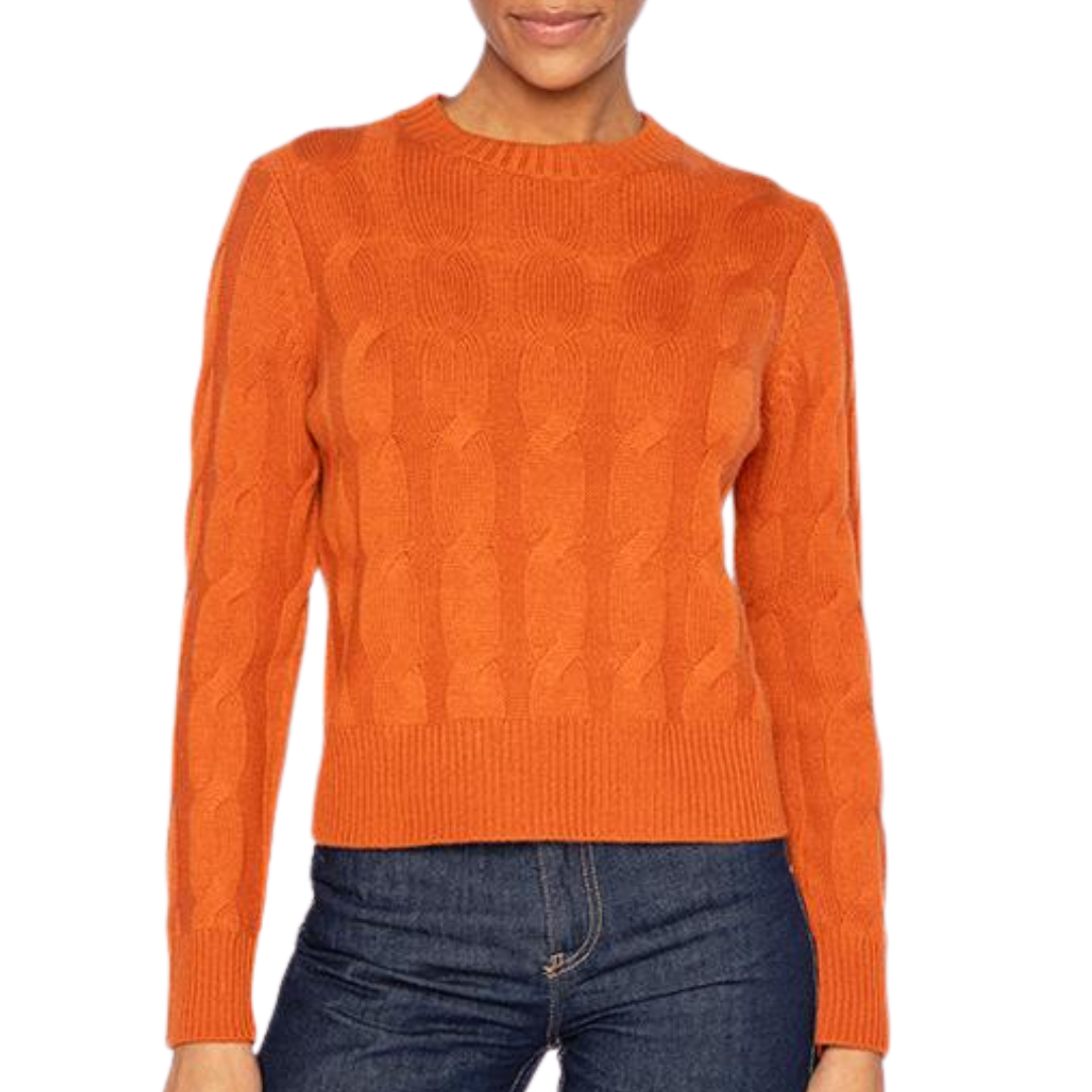 Luxe Cable Crew in Brandy