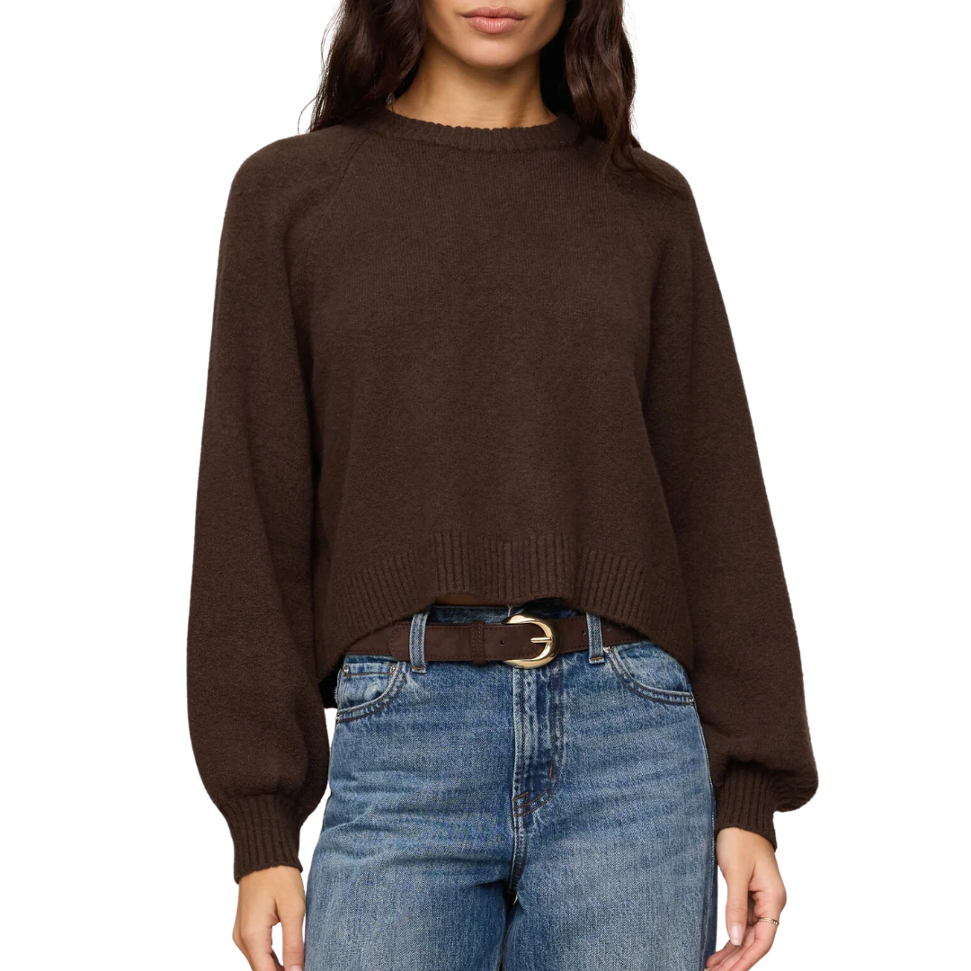 Coming Up Sweater in Dark Chocolate