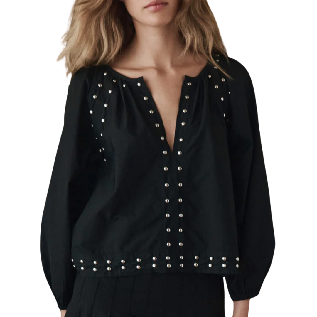 The Bodega Top with Studs in Black