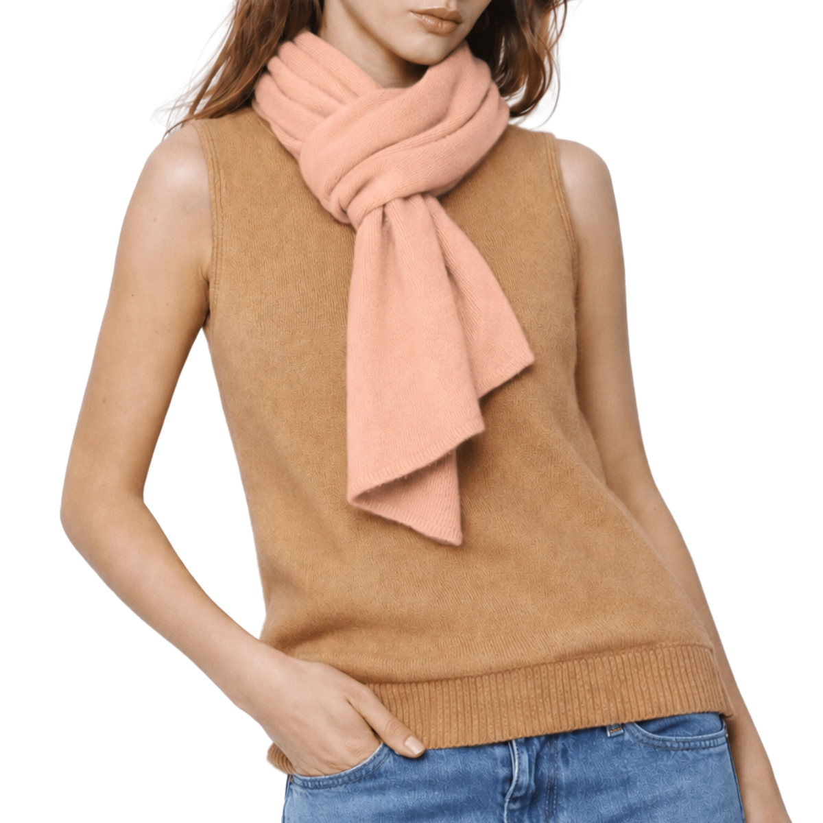 Cashmere Ruana in Blush