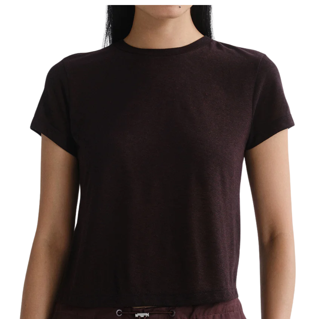 Adine Shrunken Tee in Ristretto