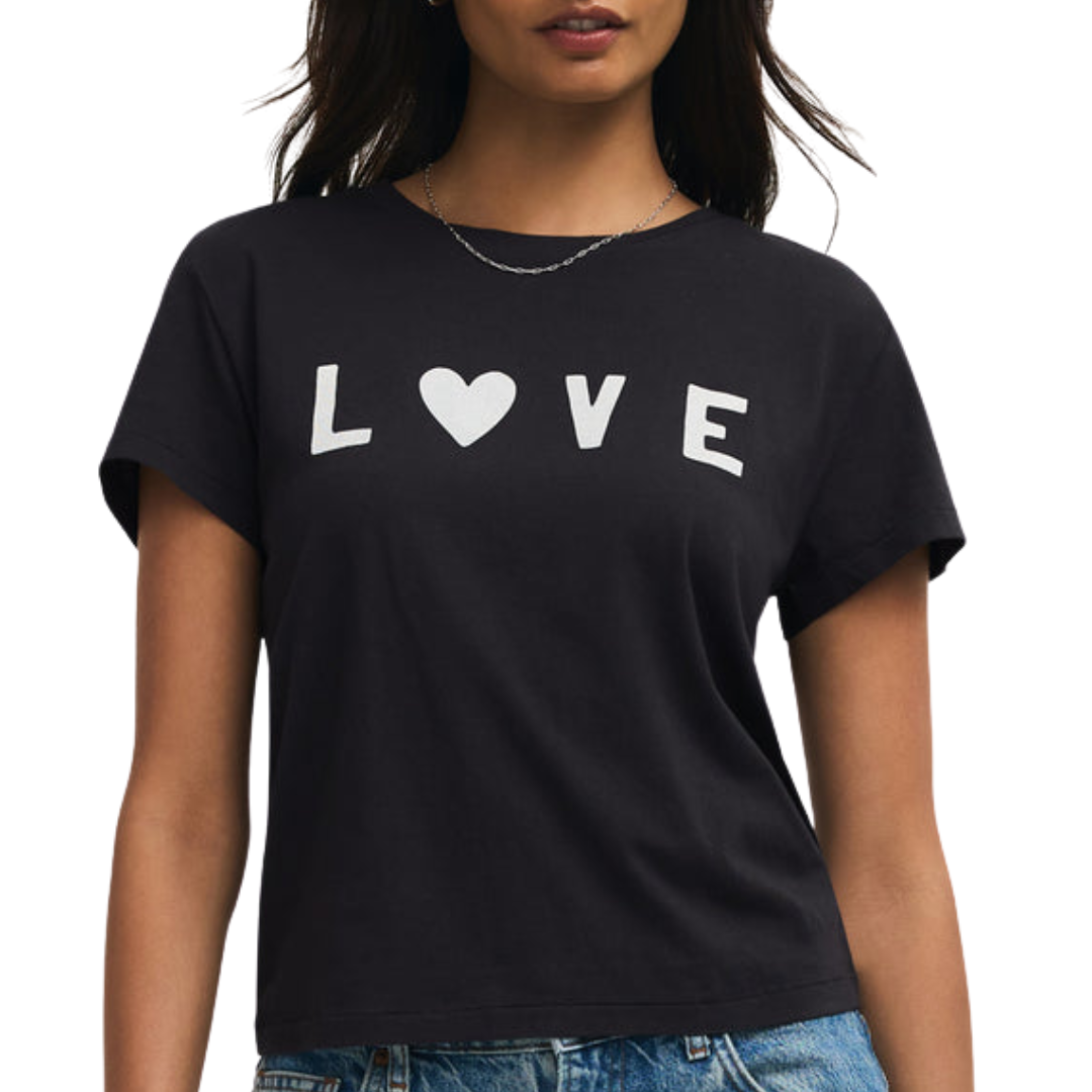 Adore Tourist Tee in Black Sand