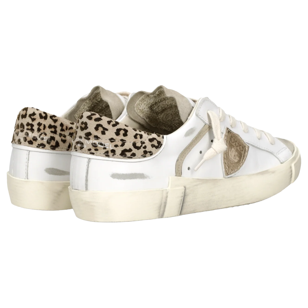 Prsx Sneaker in White Mud Animal-Print