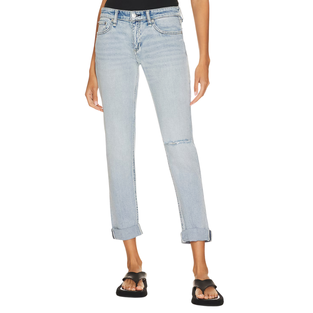 Dre Low-Rise Slim in White Haven