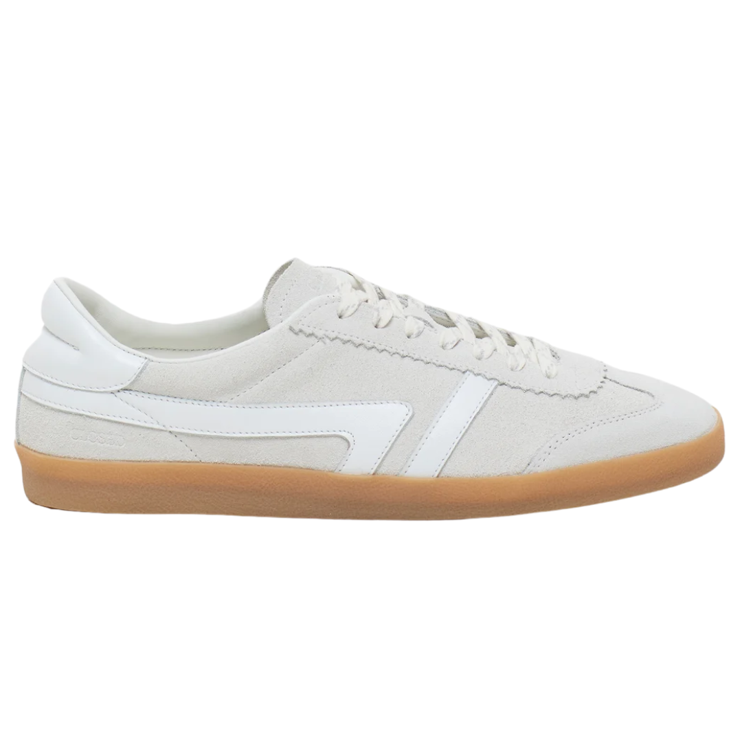 Suede Sneaker in White