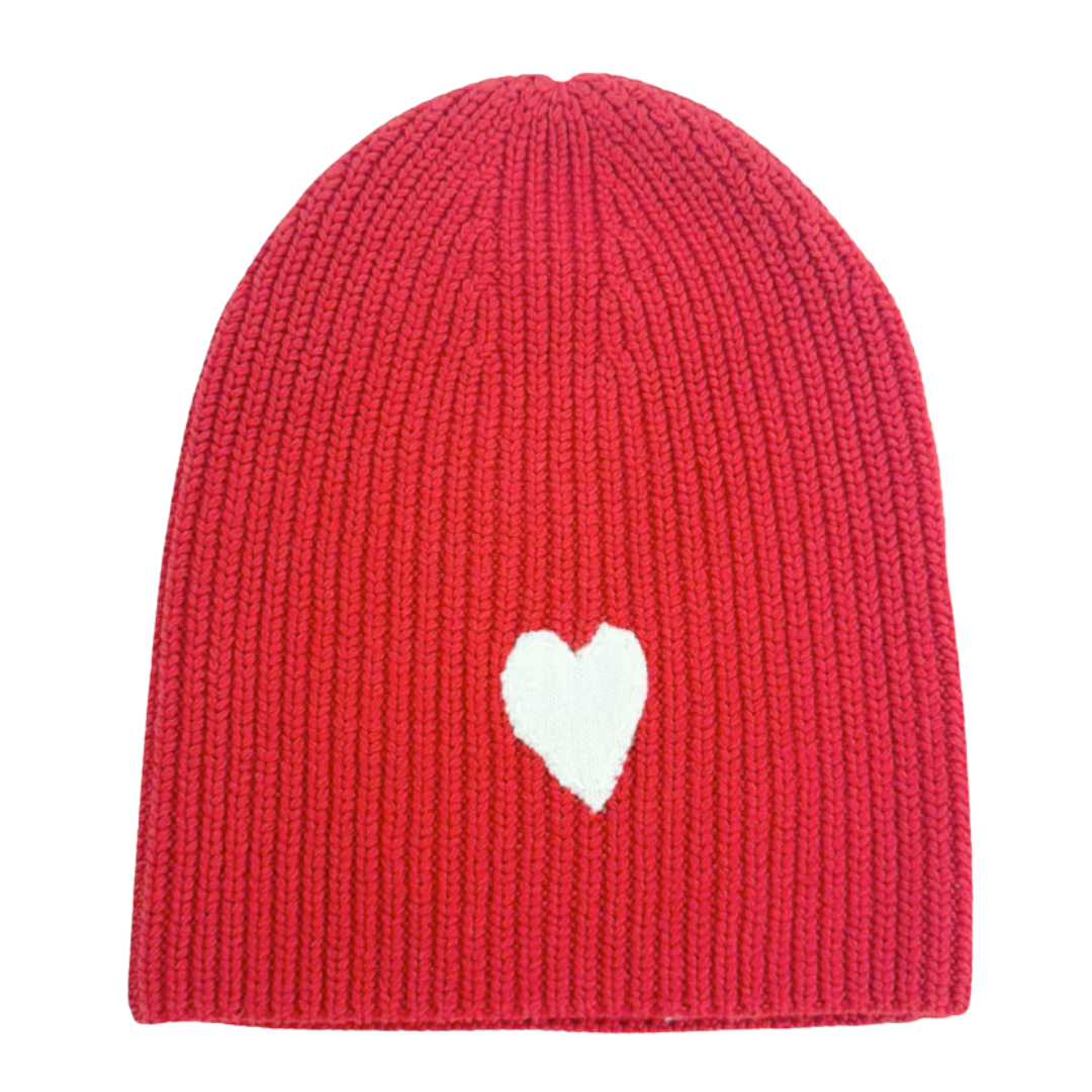Love Beanie in Cherri Red