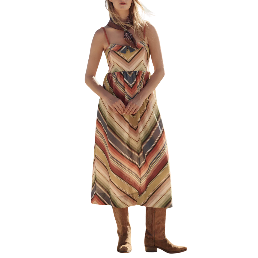 The Verse Dress in Davenport Stripe