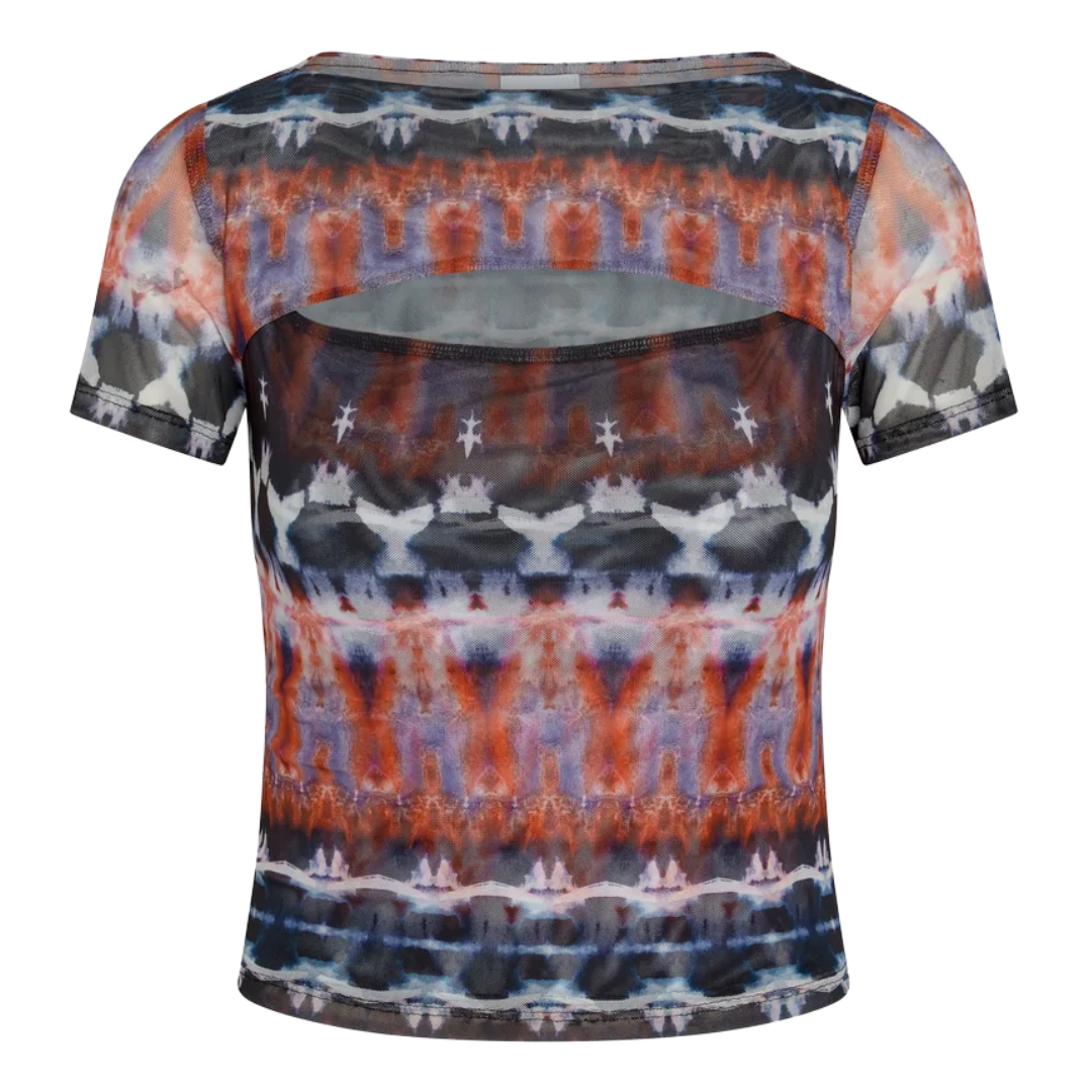 Rowan Top in Fragmented Stripe