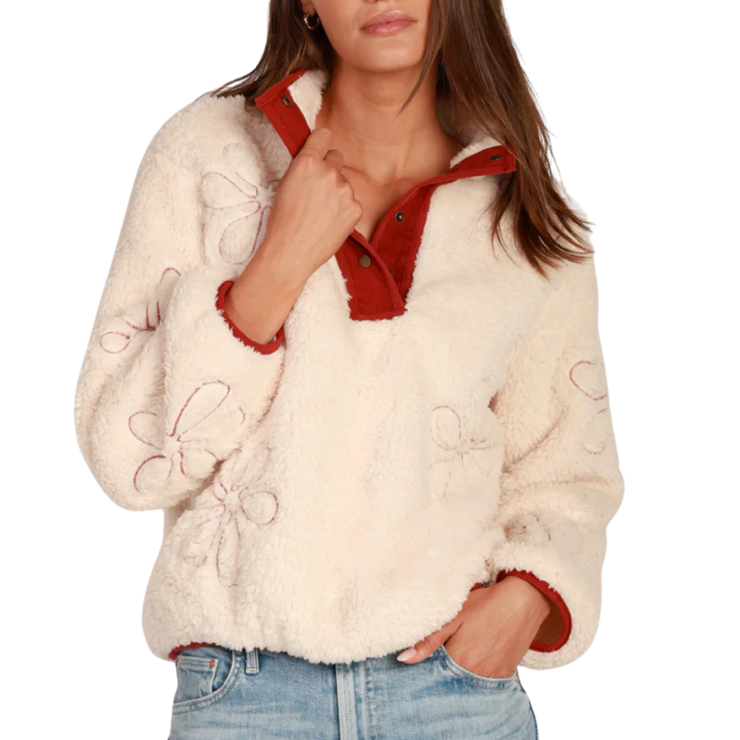 Emma Pullover in Dark Red