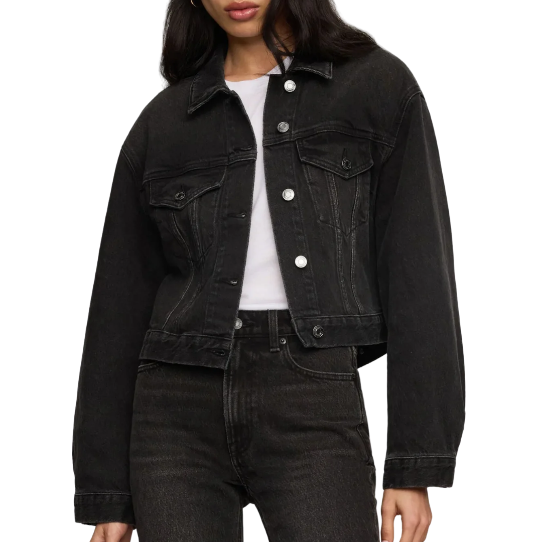 Daily Cropped Denim Jacket in Backstage