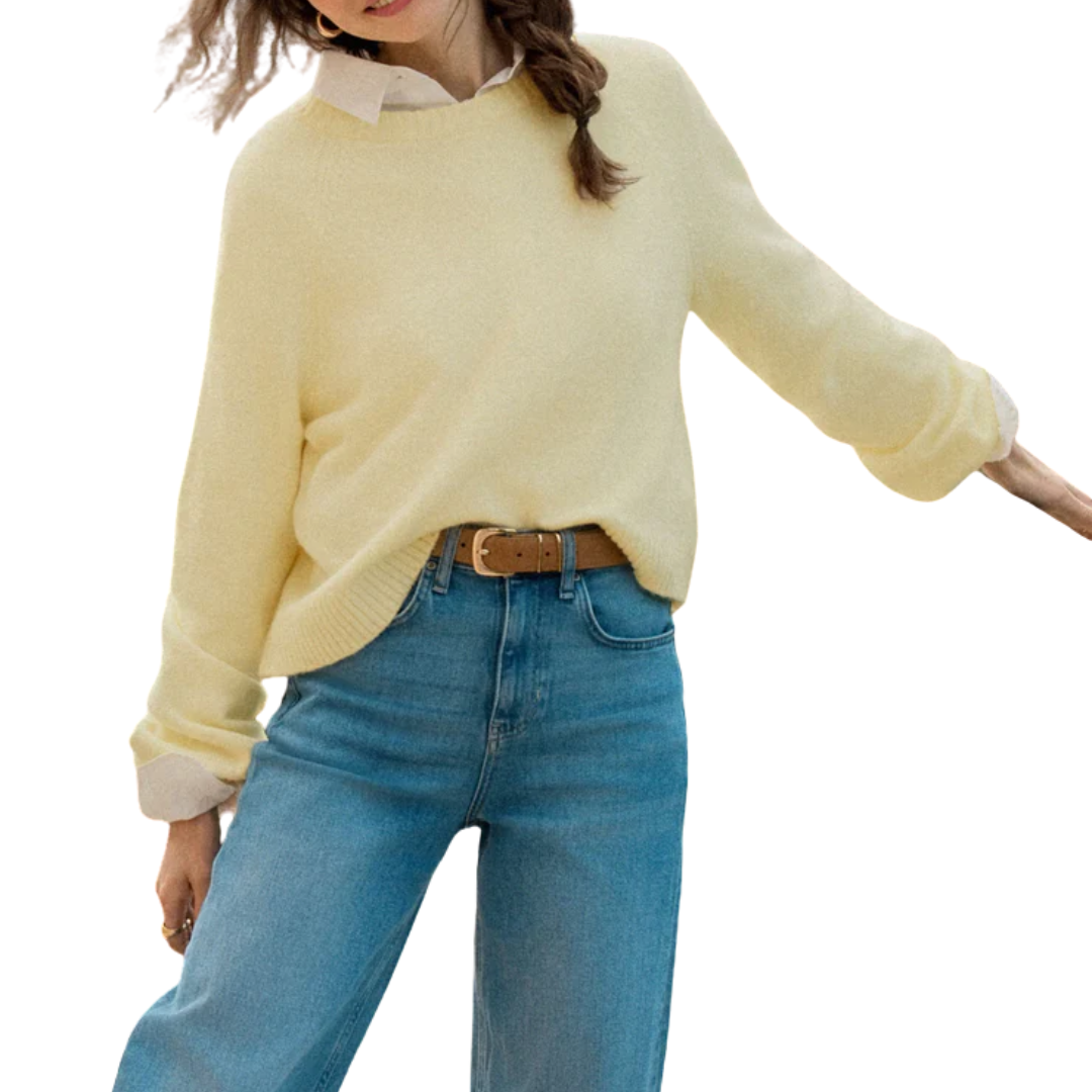 Coming Up Cozy Sweater in Pineapple