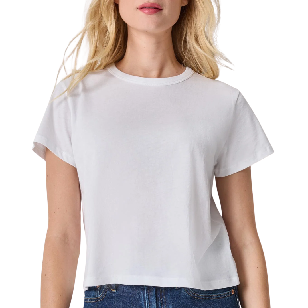 Organic Boxy Tee in White