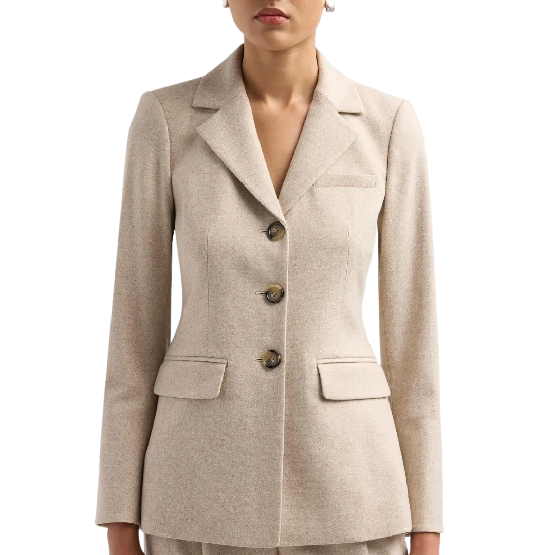 Raelynn Dickey Jacket in Oatmeal Melange