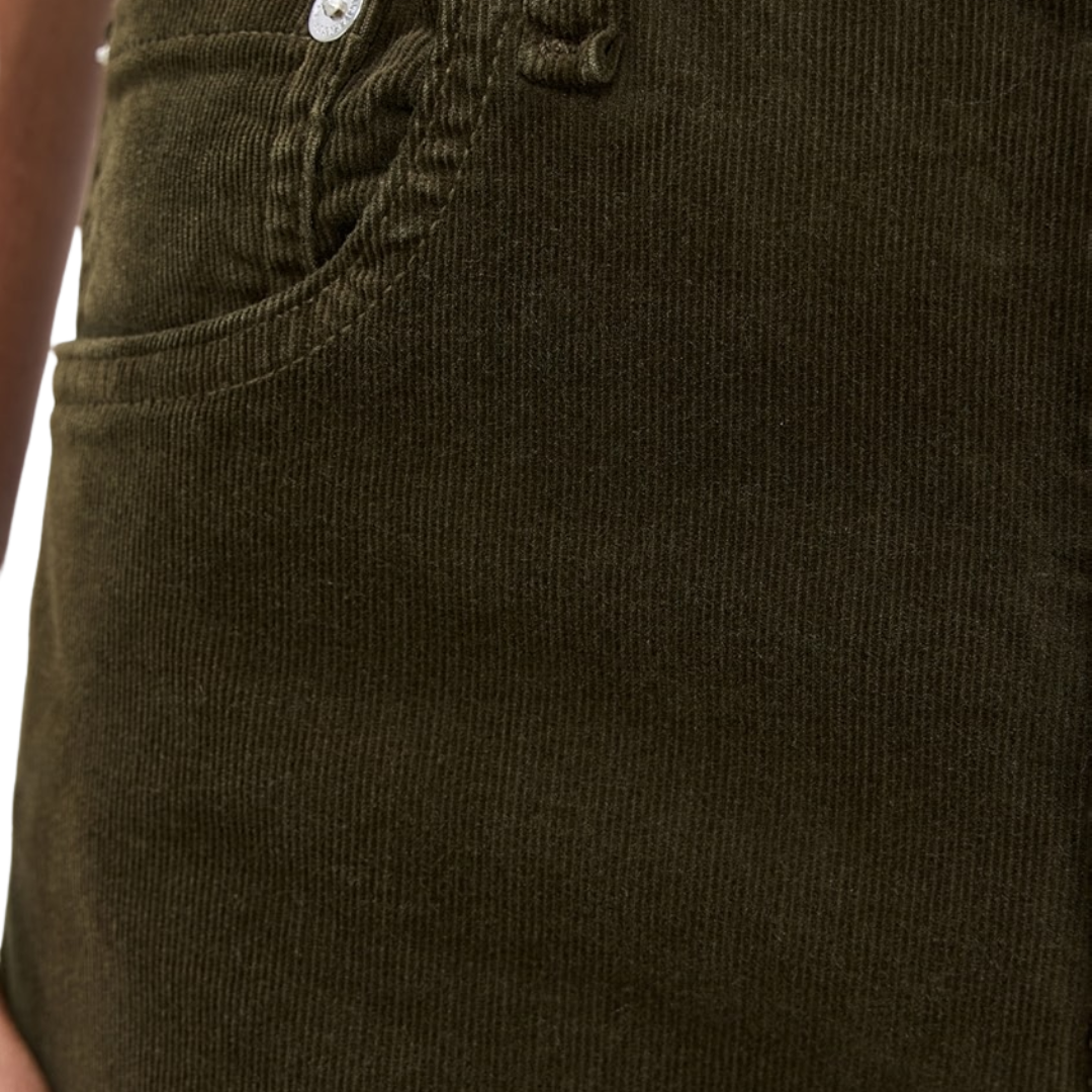 Lyra Wide Leg Crop Corduroy in Costes