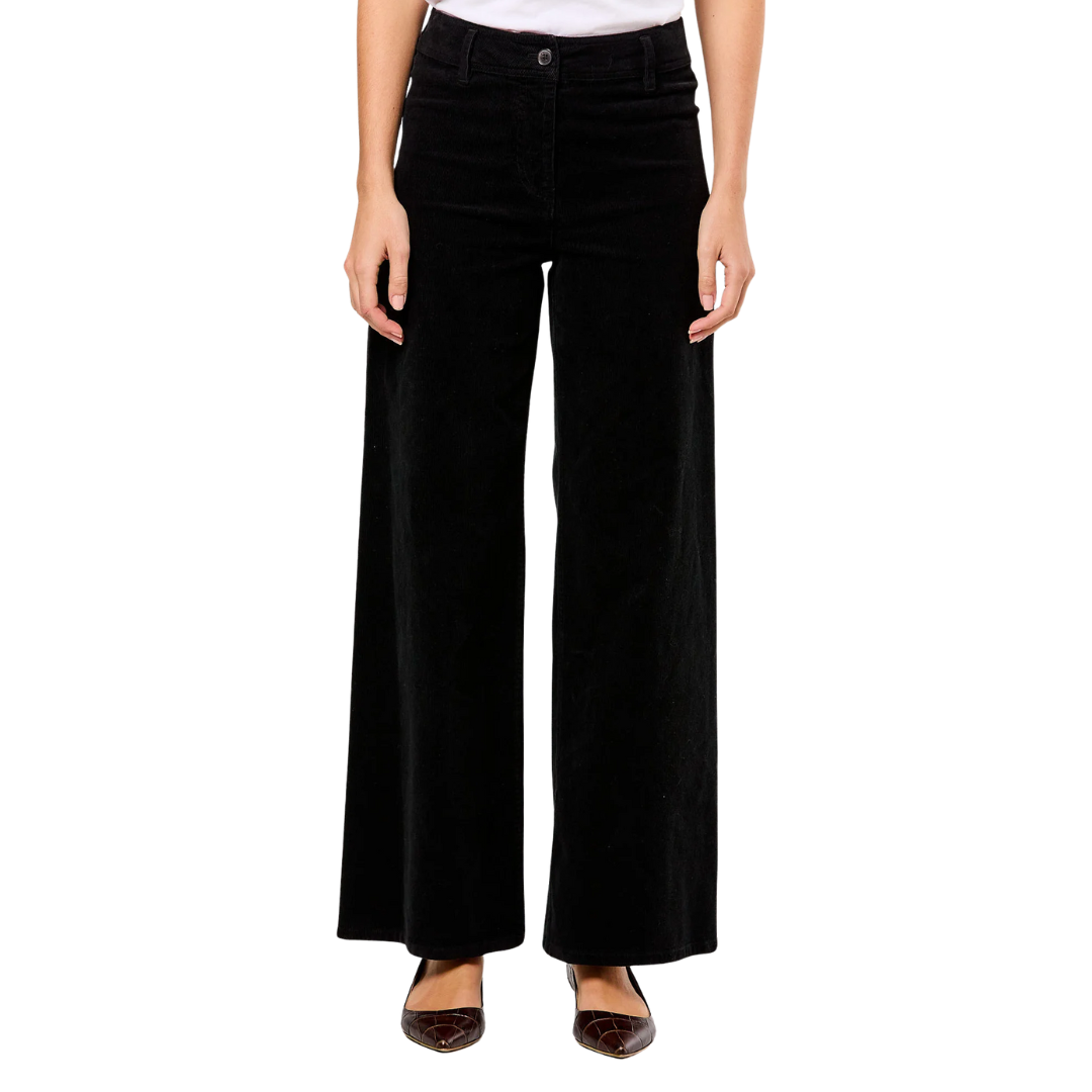 Megan Corduroy Pant in Jet Black