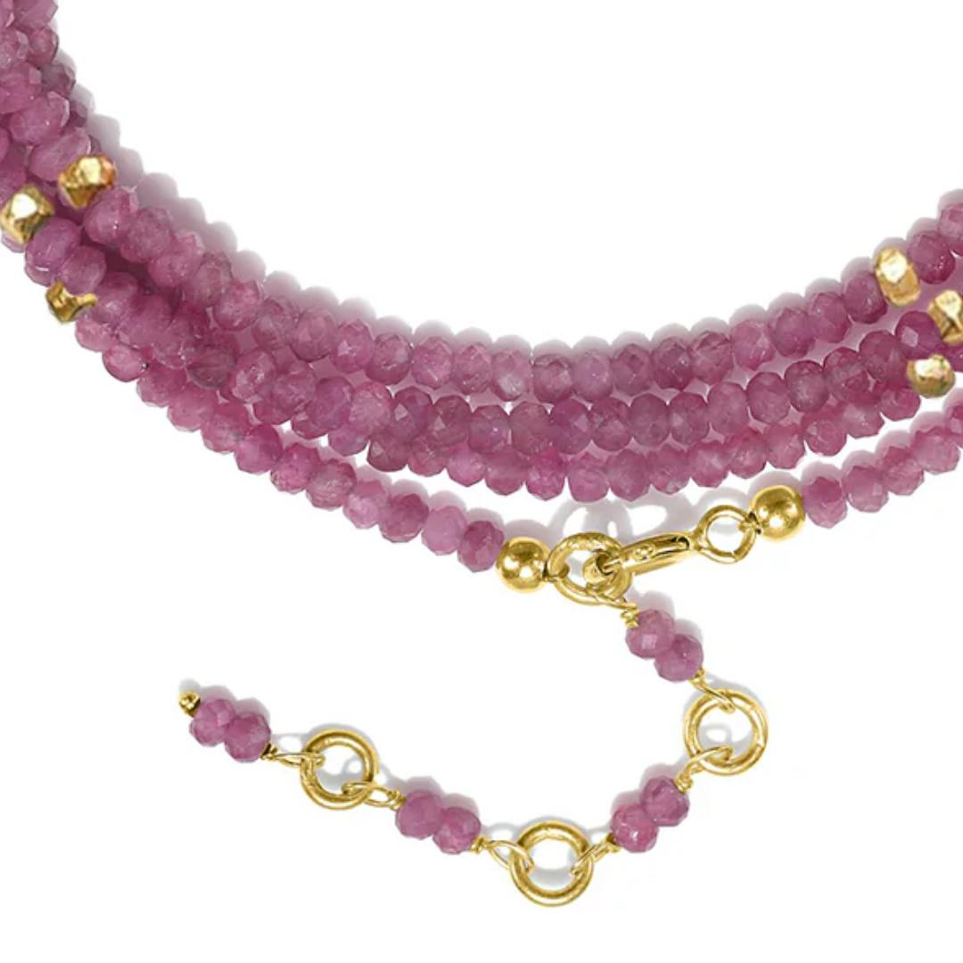 Gemstone Sparkle Wrap in Pink Tourmaline
