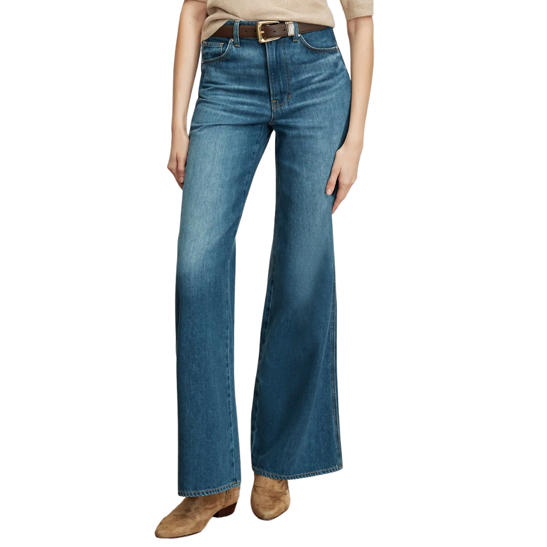 Kasey Wide-Leg Jean in Bright Blue