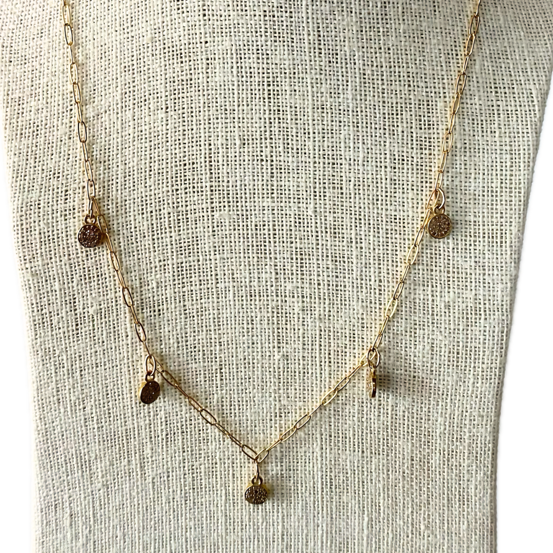 Diamond Small Round Necklace