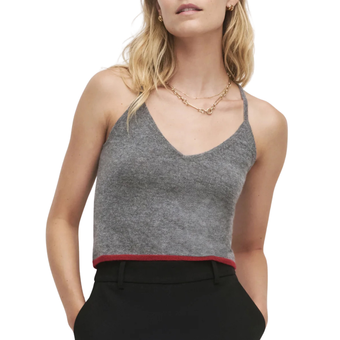 Rebecca Cami in Dark Charcoal Grey